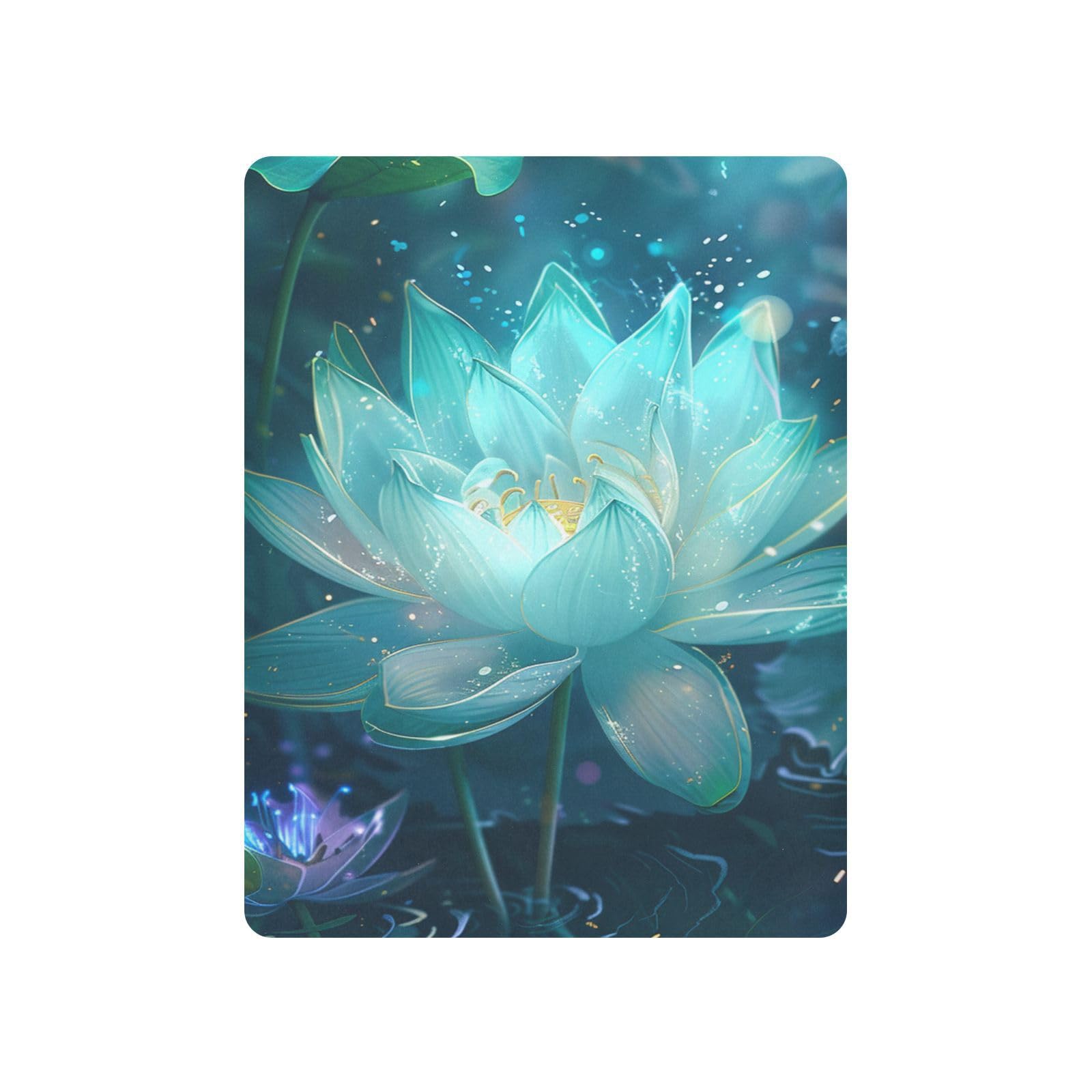 JIPONI Glowing Lotus Soft Playard Sheet- Pack & Play Sheets Fitted, Breathable Mattress Cover for Standard Size Play Yard, 39’x27’x5’