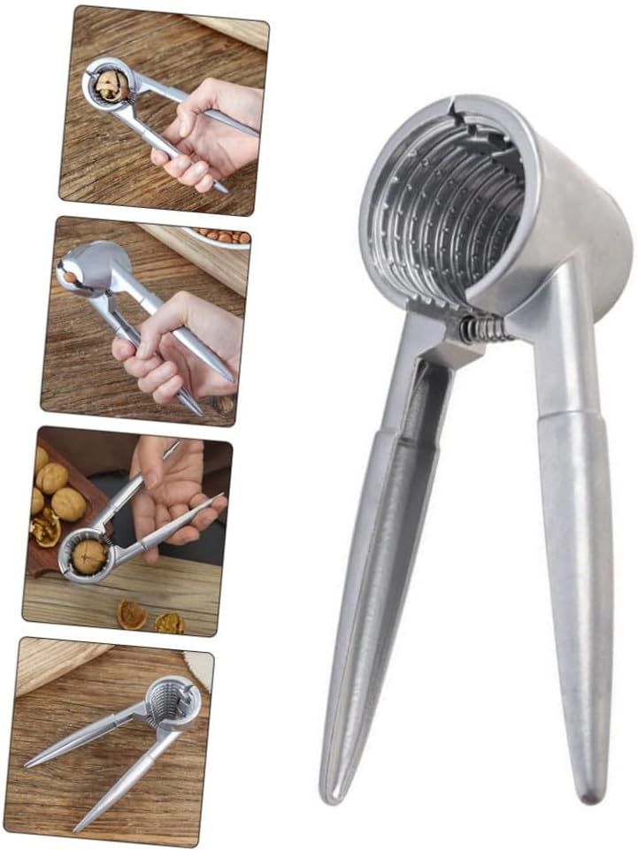 Handheld Walnut Clip Nut Crackers Aluminum Arc Handle Tool