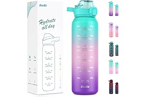 Sports Water Bottle 316 Stainless Steel 32oz with Time Marker