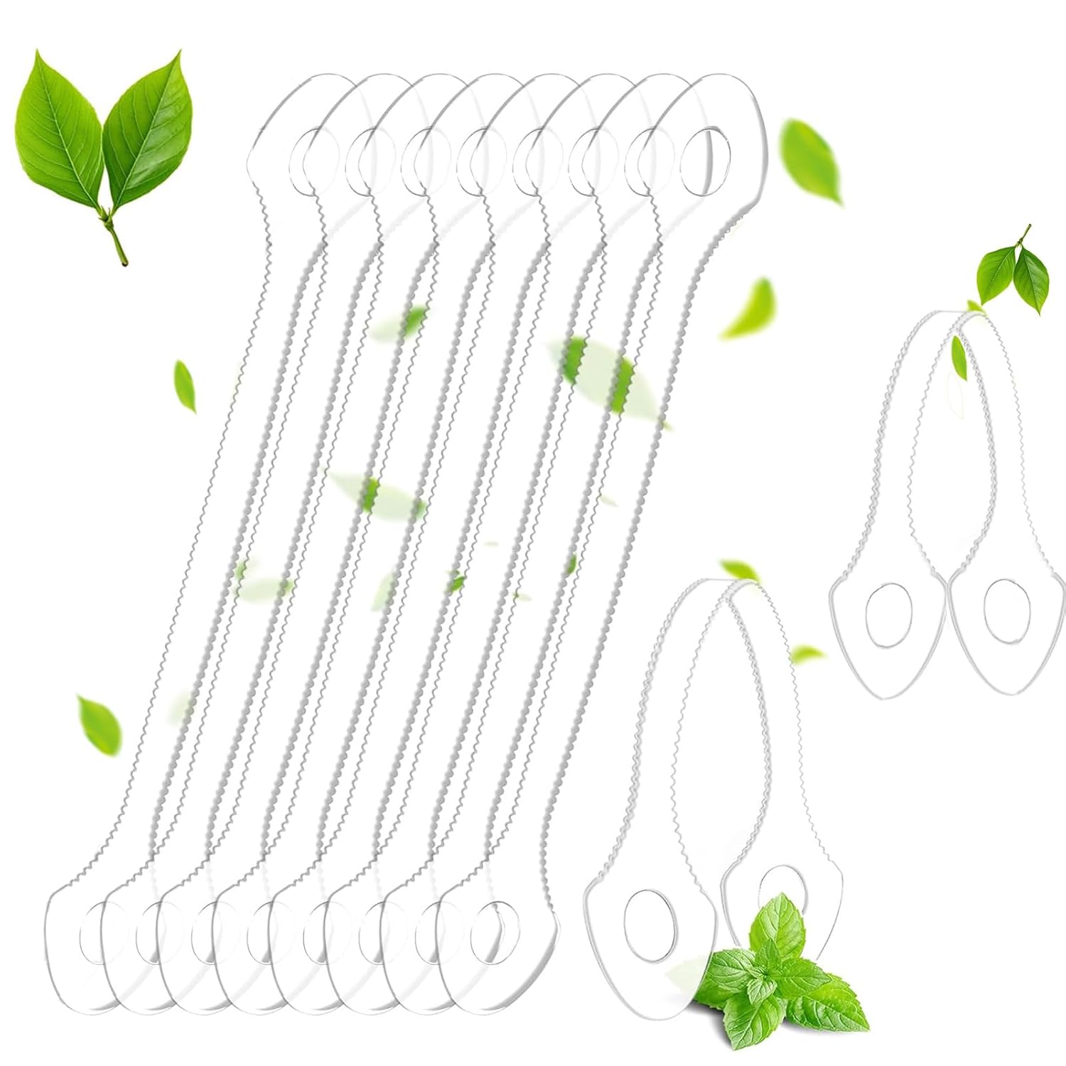 Disposable Tongue Scraper, 60 Pack Individually Wrapped – Hygienic Plastic Tonguescraper for Adults & Travel, Fresh Breath Oral Care, Single Use White Scraper Kit