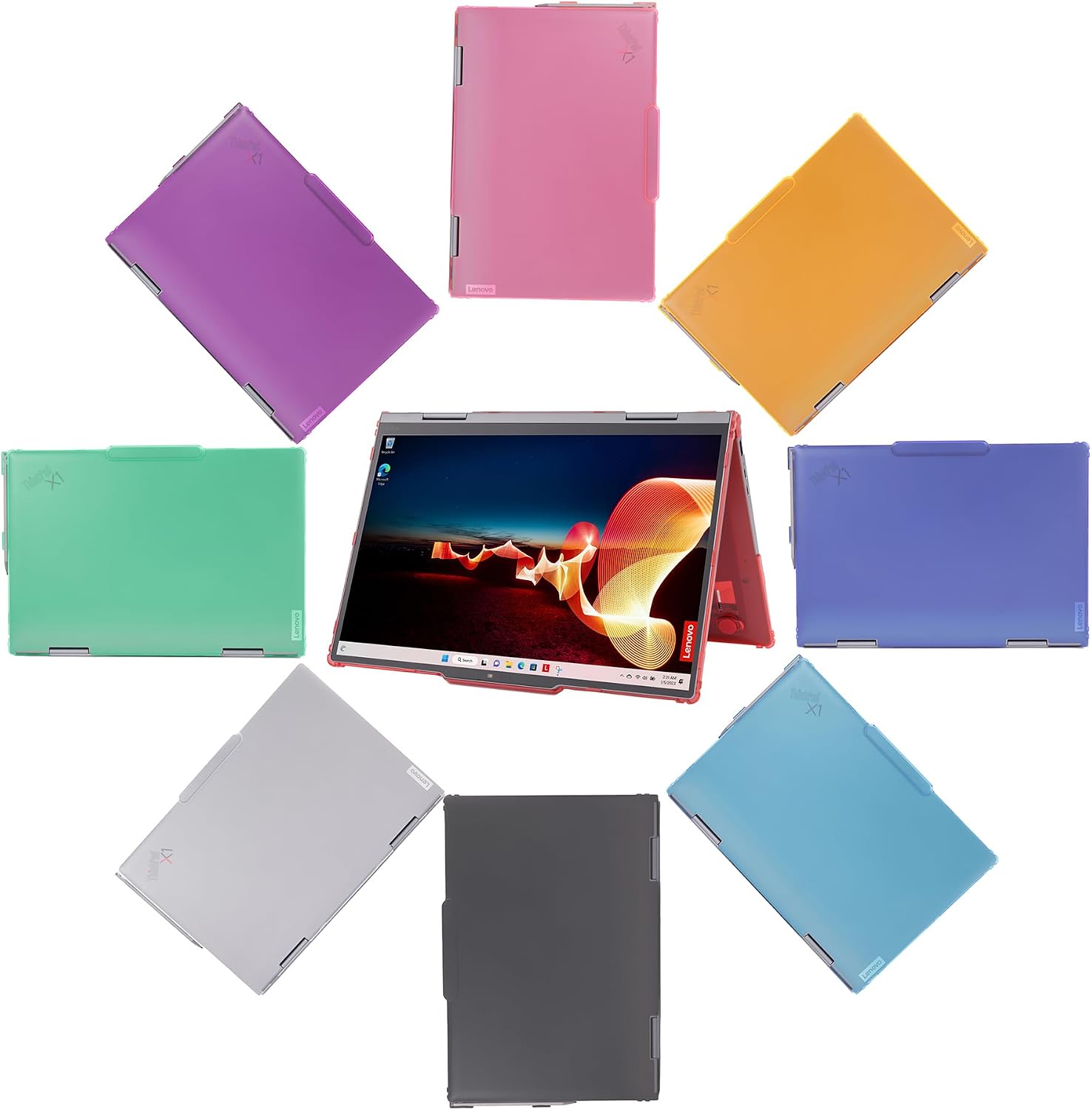 mCover Case Only Compatible for 2024~2025 14" Lenovo ThinkPad X1 2-in-1 (Yoga) Gen 9/10 Series Windows Notebook PC (NOT Working with Other Lenovo Models)- Black