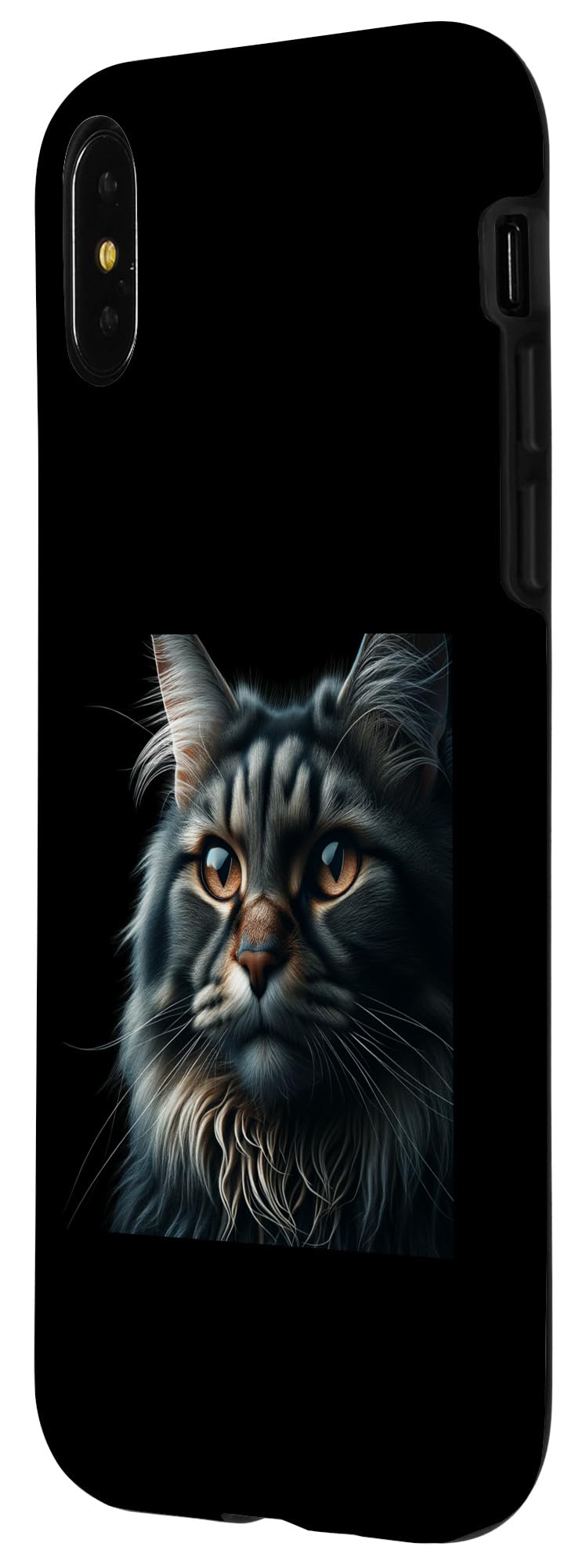 iPhone X/XS Manx Cat Shirt Cat Face Cute Cat Lover Cat Mom Dad Portrait Case - Image 2