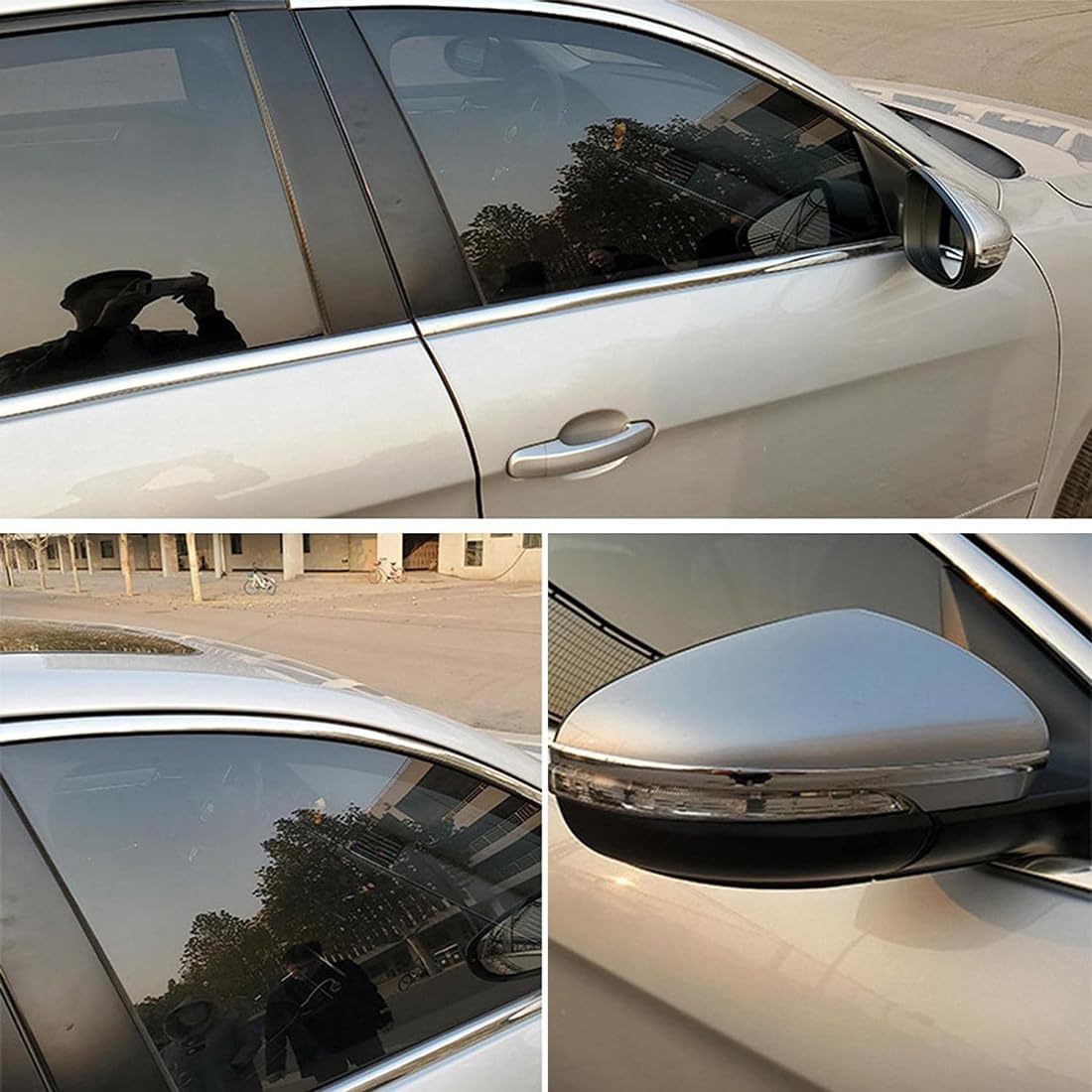 Modanature autoadesive in acciaio inox cromato e argento 5 m x 15 mm impermeabili resistenti alla corrosione