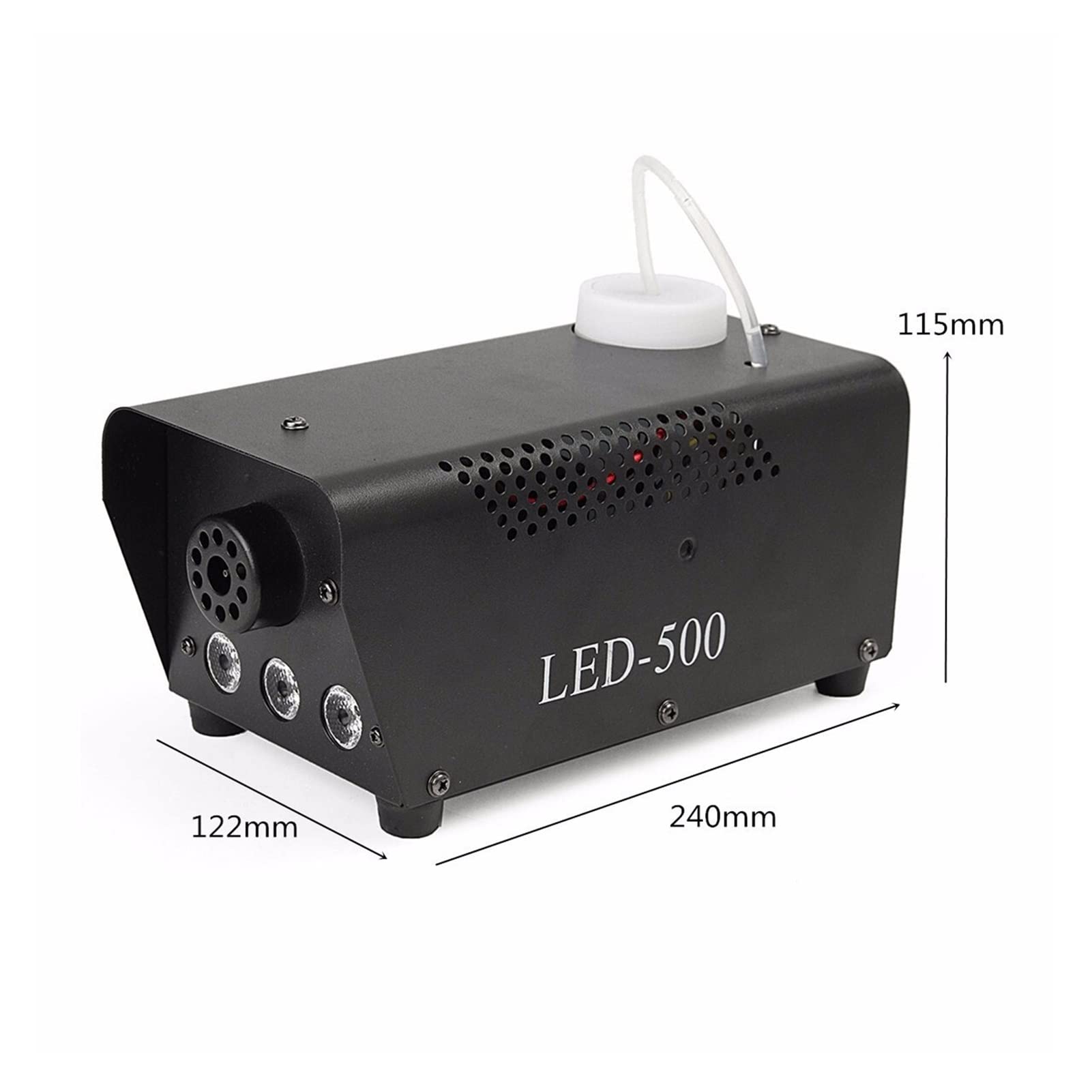 Maquina de humo Máquina de niebla de Halloween Máquina de humo de 500 vatios RGB LED DJ Thrower for el efecto de la boda y el escenario. Para exteriores, fiestas, efectos de escenario.