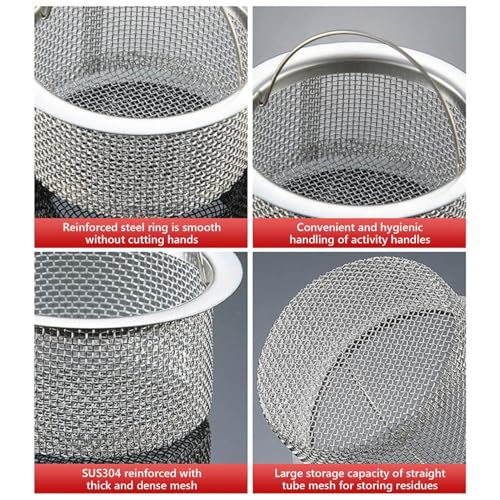 Colador para desagüe de fregadero acero inoxidable 2 pcs miniatura 4