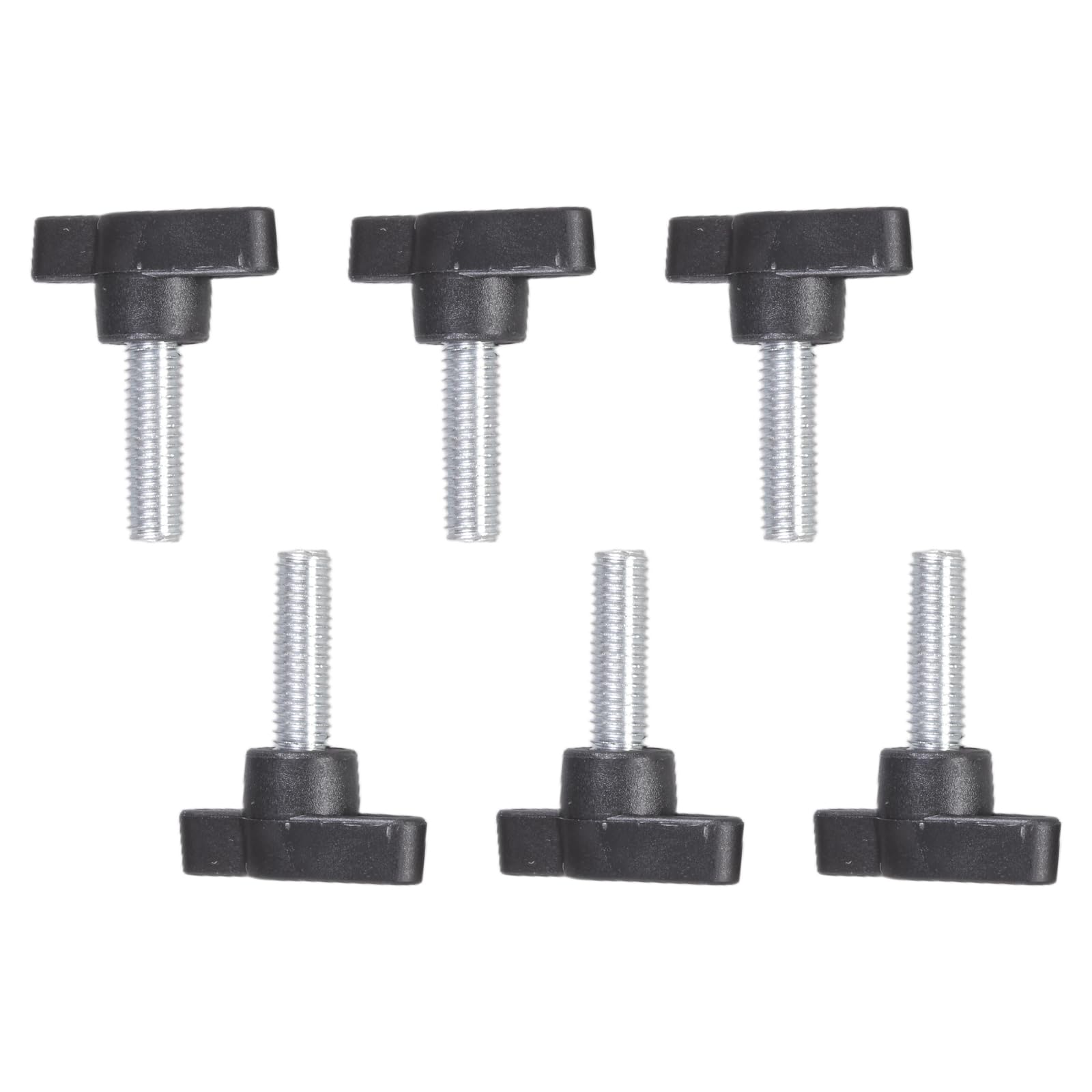 Alloneslife M8x25 6Pcs Rustproof Fastening Screws Handle Carbon Steel Hand Bolts Secure Fastening Frequent Adjustments For Ergonomic Hand Bolts Furniture Assembly