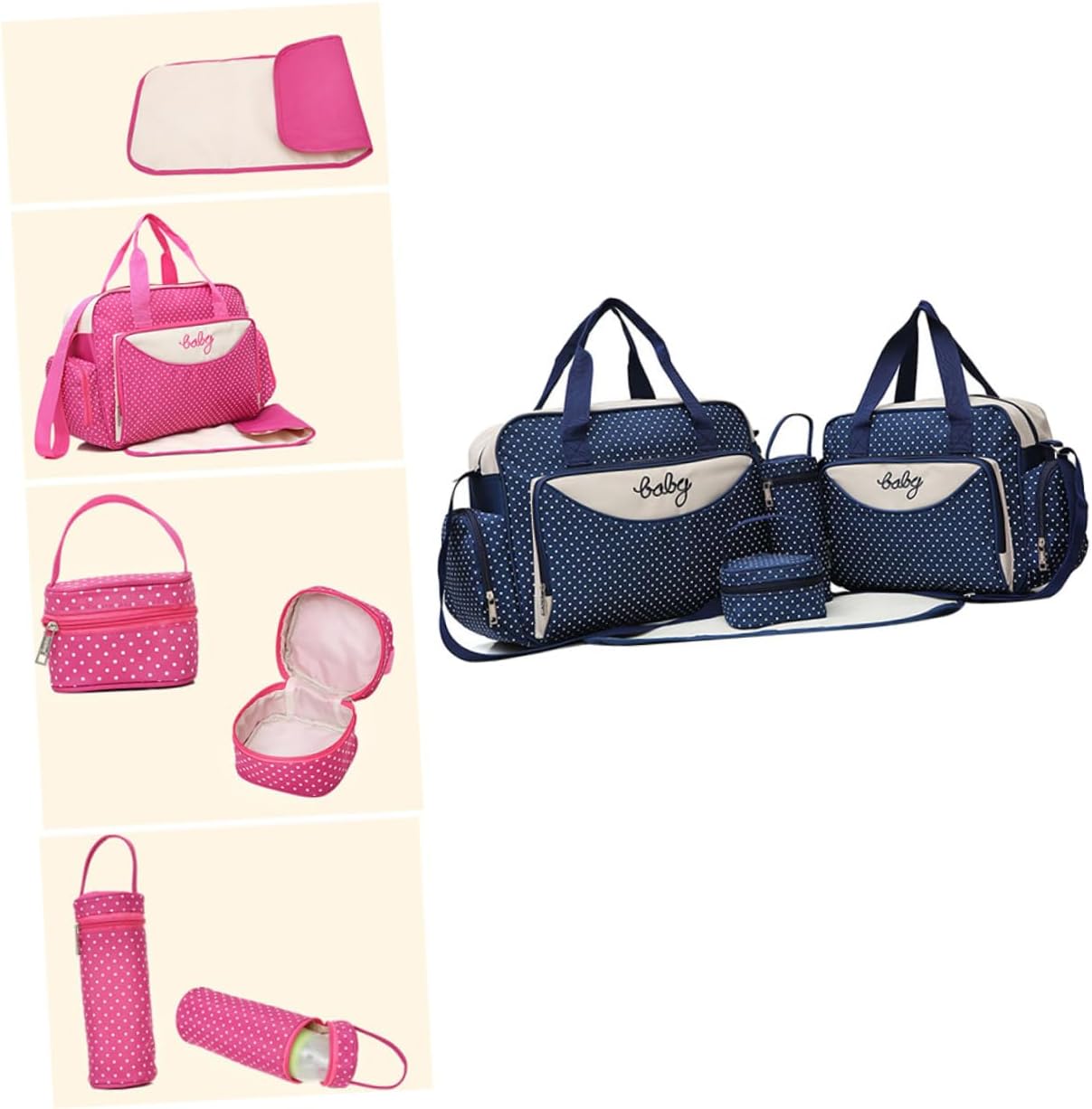 Multi-function Mommy Shoulder Bag Handbag Large Capacity Tote for Women Diaper Overnight Bag