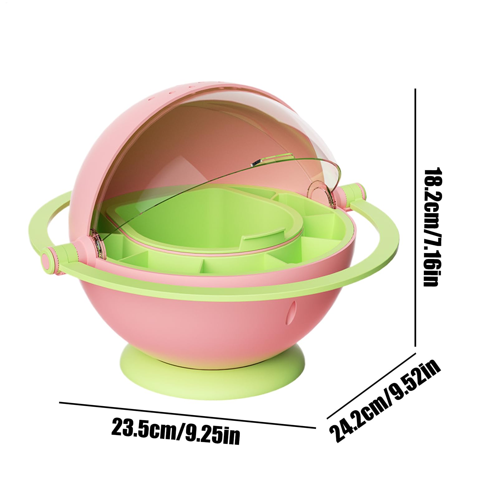 Conteneur pour Sederos Cage Habitat Transparent Ludique Éducative