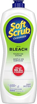 Soft Scrub Antibacterial Multi-Purpose Cleanser with Bleach Surface Cleaner, 36 Fluid Ounces