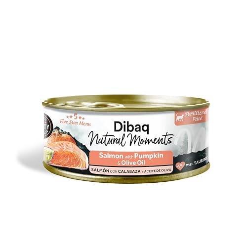 Dibaq Natural Moments Grain Free Esterilizados Salmón con Calabaza, 1 ud x 70 gr