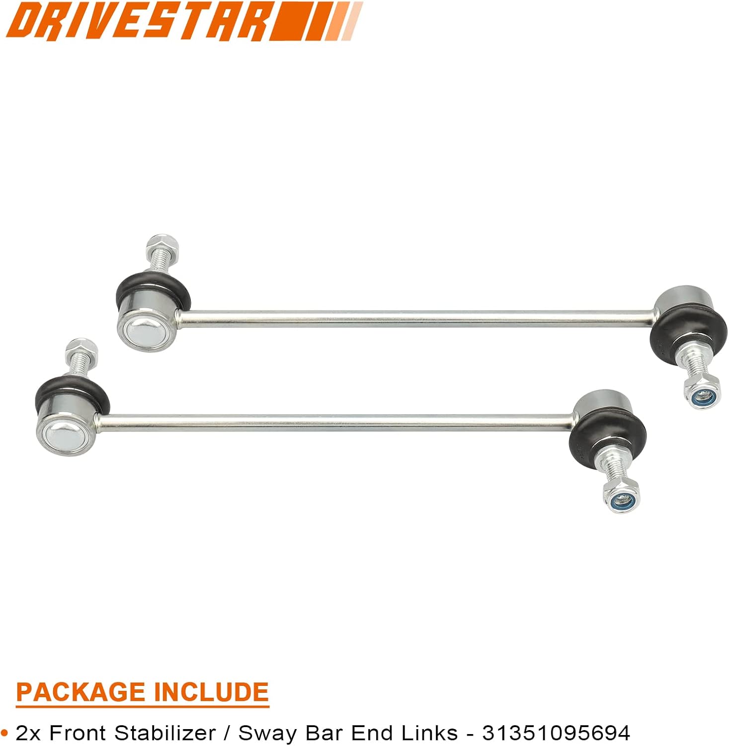 DRIVESTAR 8pc Set Front Lower Control Arms Tie Rods Bushing Sway Bars Fit for BMW 320i 323Ci 323i 323ti 325Ci 325i 328Ci 328i 330Ci 330i Z4 Front Suspension Kit