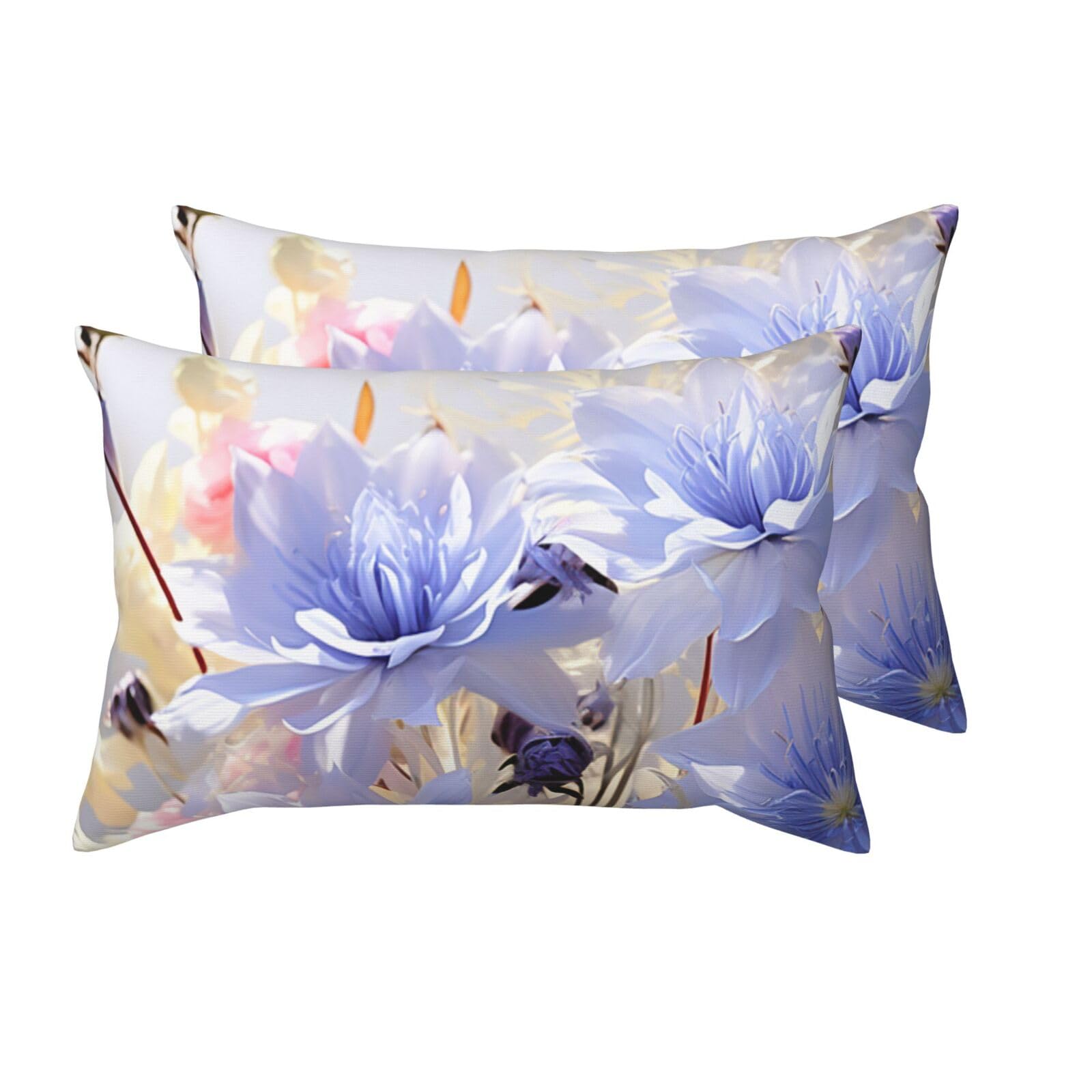 Taies d'oreiller bleu pastel pour un sommeil réparateur et confortable