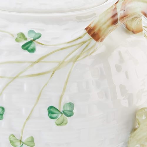 Miniatura 3 de Belleek Grupo 0016Shamrock Tetera 35Fluid Ounce color blanco