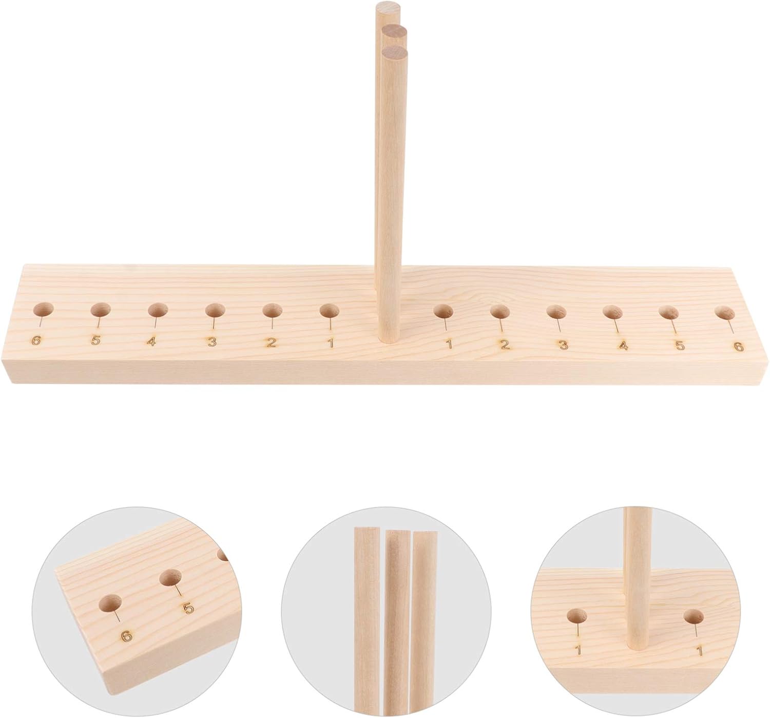 TOPPERFUN Creative Wooden Bow Maker Tool for DIY Wreath and Ribbon Decorations Hardwood Rods for Effortless Bow Making and Unique Party Accessories