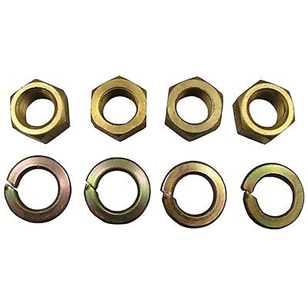 4 Brass Nut/Washers Kit Manifold Mounting Fits Ford 2N 8N 9N Tractor