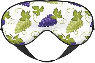 Comfortable Eye Masks for Sleep - Cute Green Blue Grape Sleep Masks for Women Men, Soft Blackout Eye Mask for Sleeping