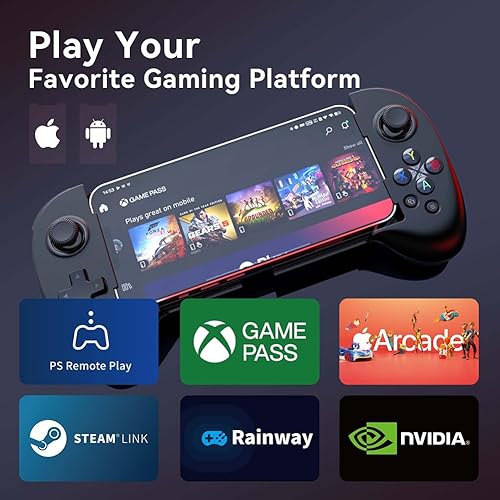 Vista 53 de ShanWan Mobile Game Controller for Android with 4 Mapping button, Bluetooth Wireless Gamepad Designed for Xbox Game Pass Ultimate, Steam Link