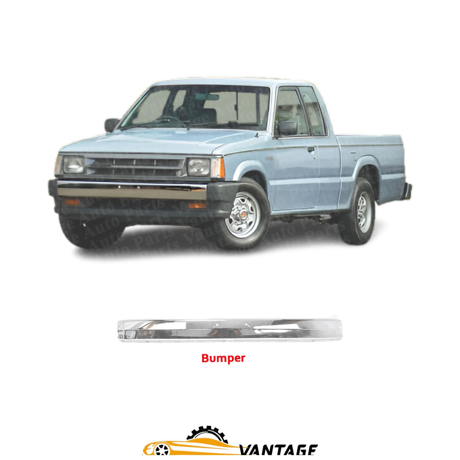 Amazon.com: Vantage Auto Parts - Front Bumper w/o Moulding Holes