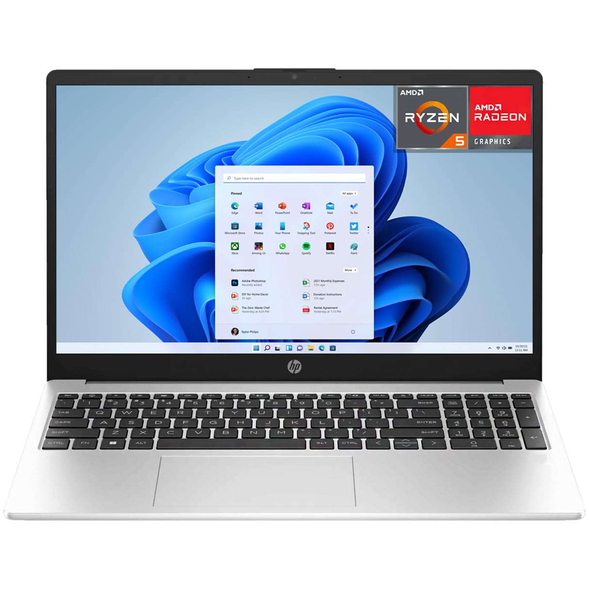 HP Laptop 255 G10 AMD Ryzen 5 7530U 16GB SSD 512GB 15.6
