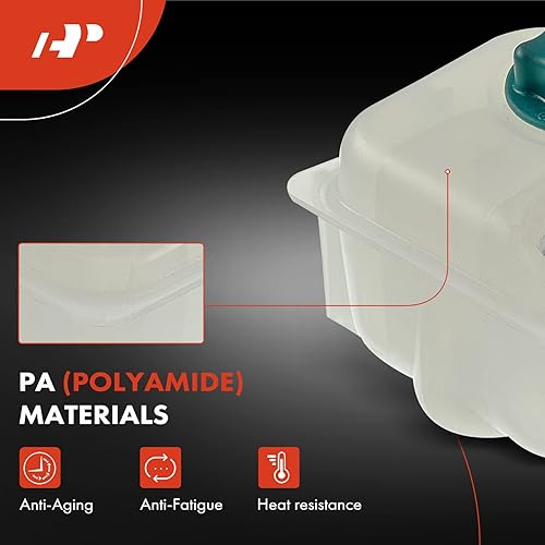 Miniatura 3 de A-Premium Tanque de depósito de recuperación de desbordamiento de refrigerante del motor con tapa Compatible con Volvo 850 1994-1997, C70 S70 V70