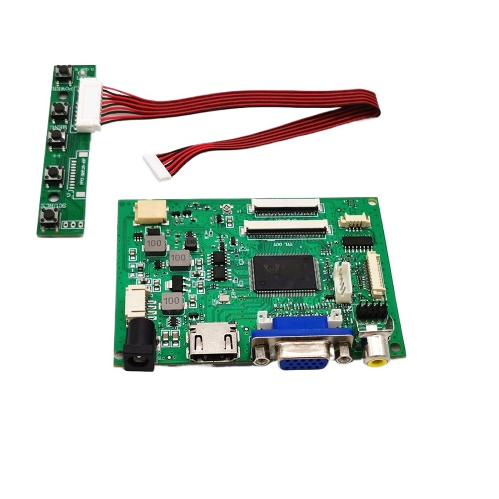 Scheda Di Driver LCD Universale 40PIN 50PIN Programma Scheda Di Controllo Gratuita Scheda Di Controllo Gratuita For Pannello LCD Da 6,5 ​​"7" 8 "9" 10.1 "(Collocation 1)