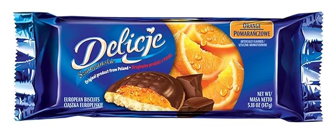 Delicje Variety Pack European Biscuits Orange Filling Pack de 4 miniatura 2