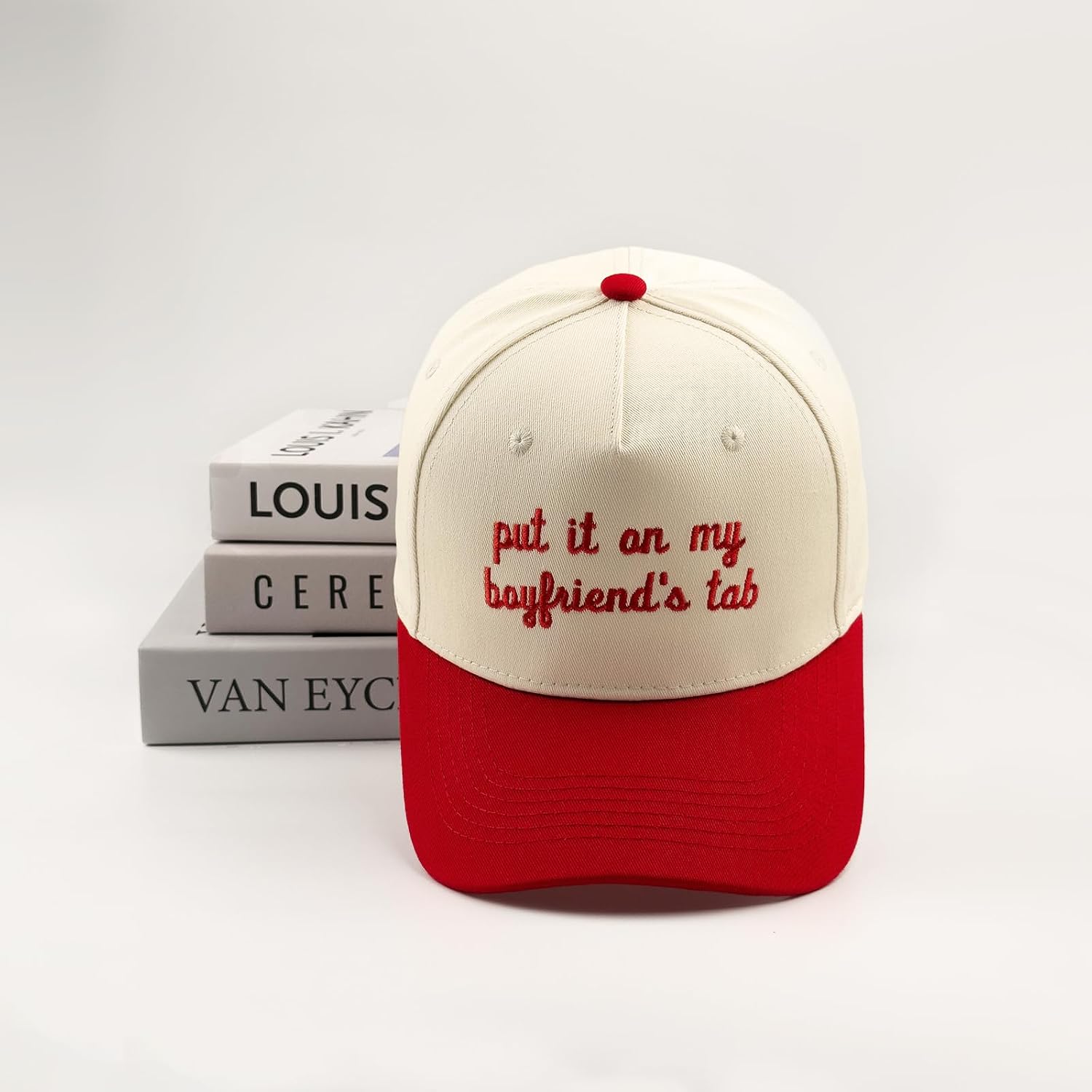 Funny Embroidered Trucker Hat, Vintage Two-Tone Cotton Baseball Cap for Men Women, Adjustable Dad Hat Gift Idea