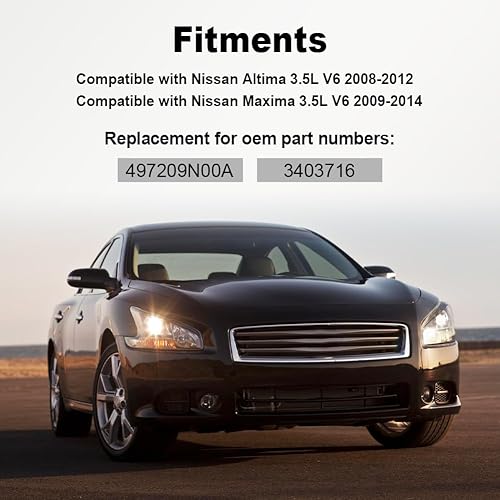 Miniatura 7 de Manguera de presión de dirección asistida compatible con Nissan Altima 3.5L V6-2008 2009 2010 2011 2012, Nissan Maxima 3.5L V6-2009 2010 2011 2012