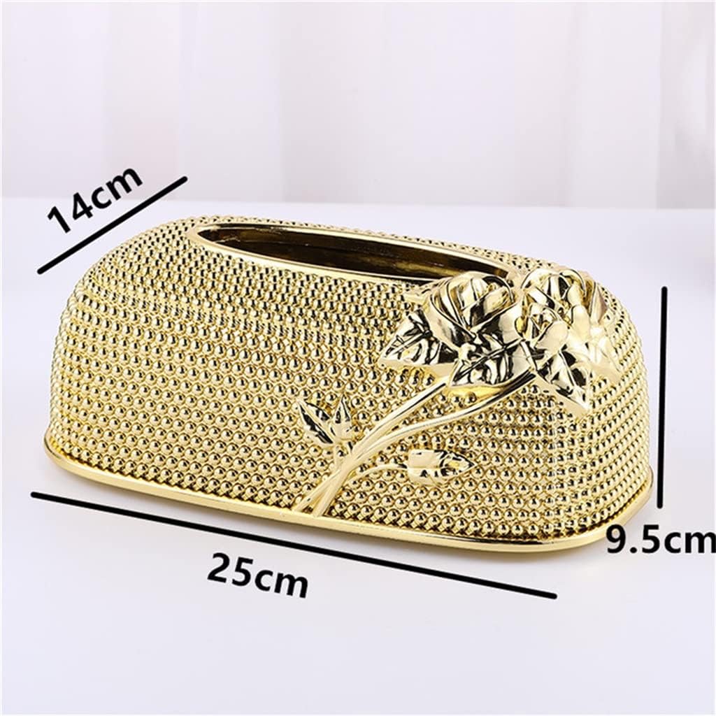 Creative Desktop Kitchen Pumping Tray European Tissue Box Fashion KTV Hotel Tissue Box Bar Napkin Box (Color : Pink Size : 25 * 14 * 9.5cm) (Pink 25 * 14 * 9.5cm) image 2