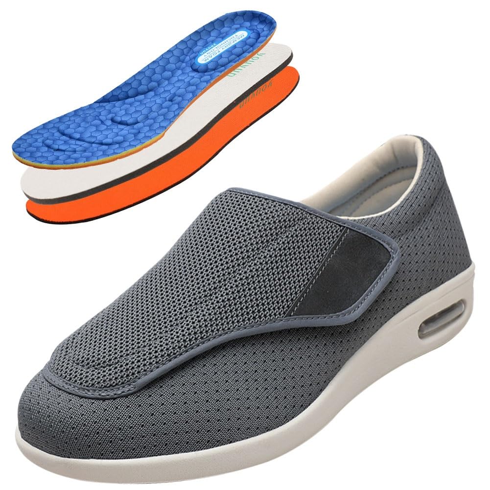 Gesundheitsschuhe Diabetiker Schuhe Herren Breite Füße Hausschuhe Senioren Damen Klettverschluss Orthopädische Schuhe