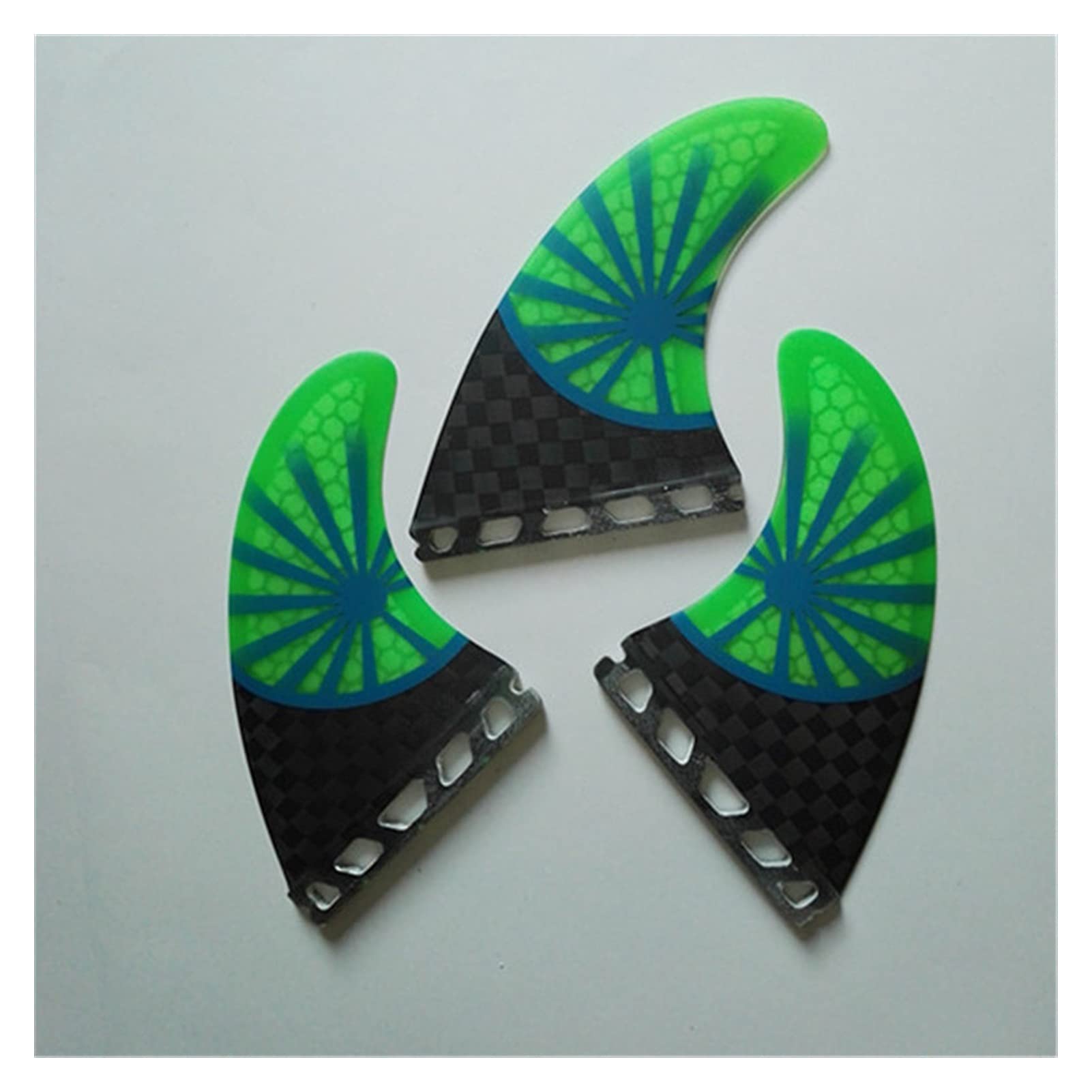 MERHOVO Tabla de Surf eléctrica, 3pcs Surfboard Tail Fins Sup Longboard Fin Thruster Surfboard Accesorios