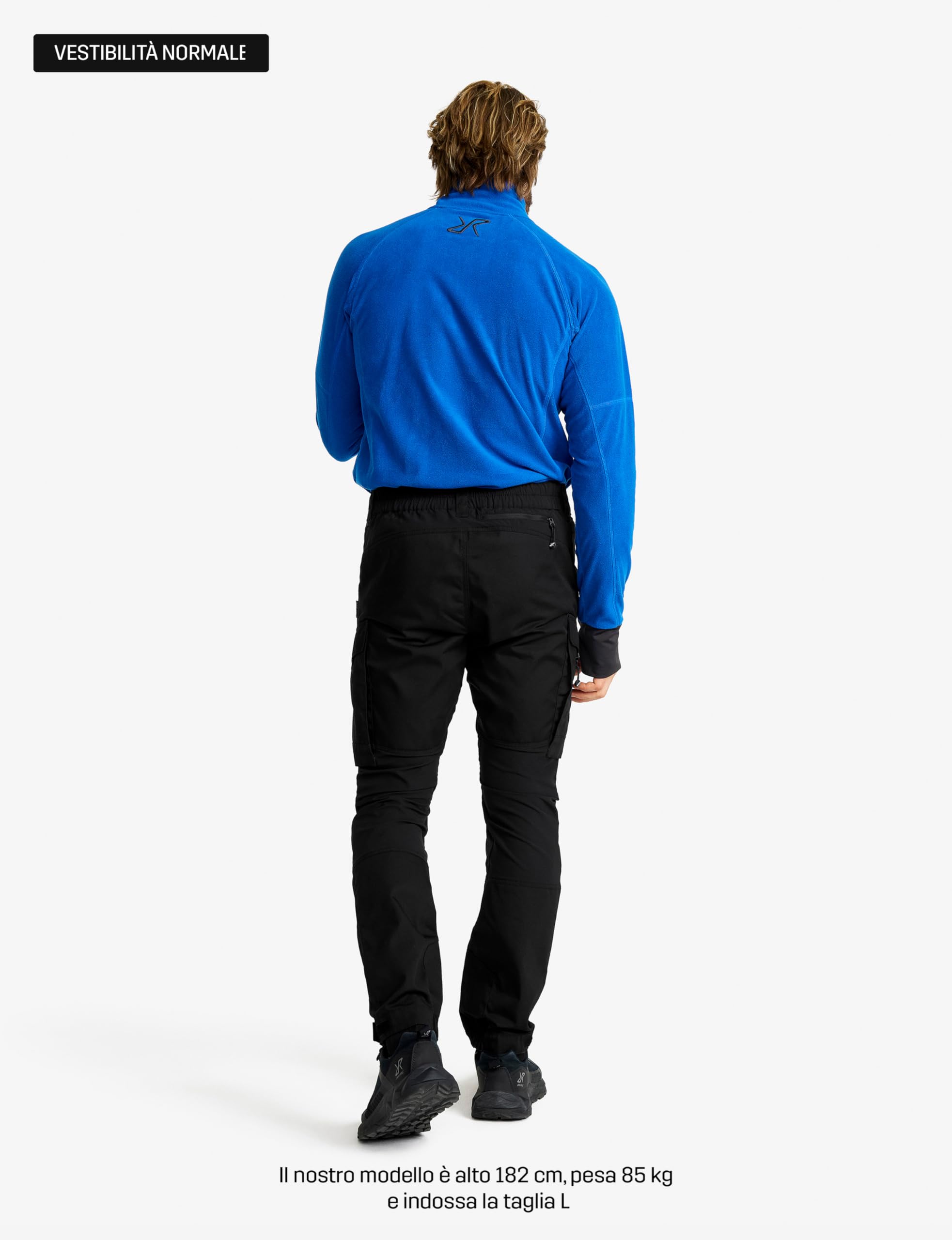 RevolutionRace RVRC GP Pants, Pantaloni da Uomo, durevoli per Trekking e Altre attività all'Aria Aperta, Black, XXL