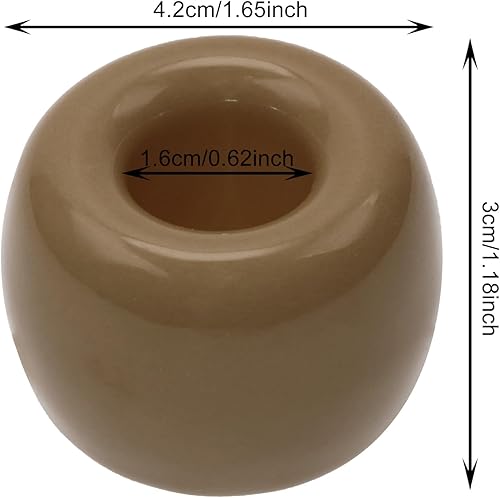 Miniatura 2 de ONLYKXY 1 mini soporte de cerámica para cepillos de dientes, soporte único para bolígrafo, para encimeras de tocador de baño, organizador de