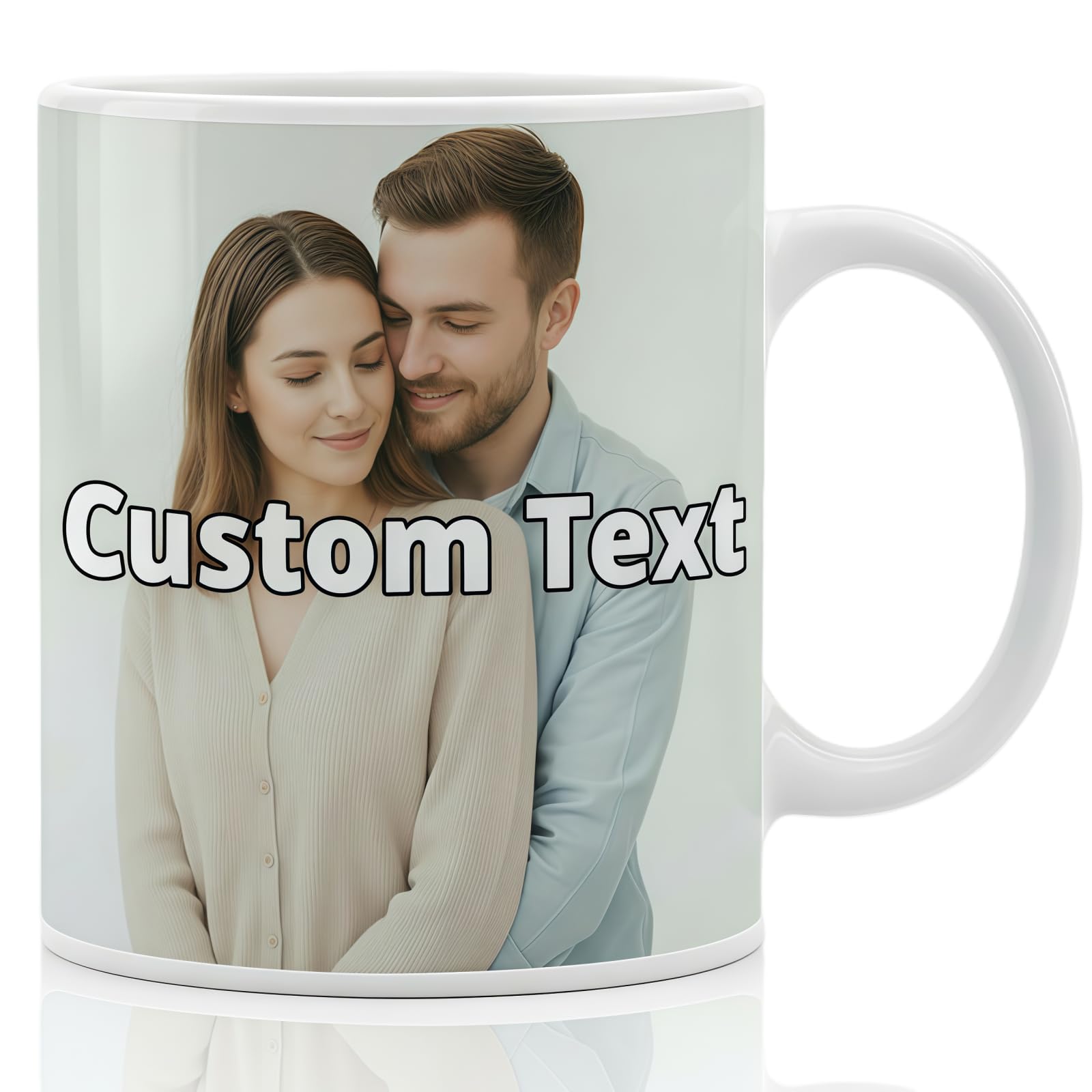 Tazza Personalizzata Con Foto e Testo, Fino a 3 Foto, Tazza Personalizzata Ceramica, Idea Regalo Compleanno Amica, Festa della Mamma e San Valentino