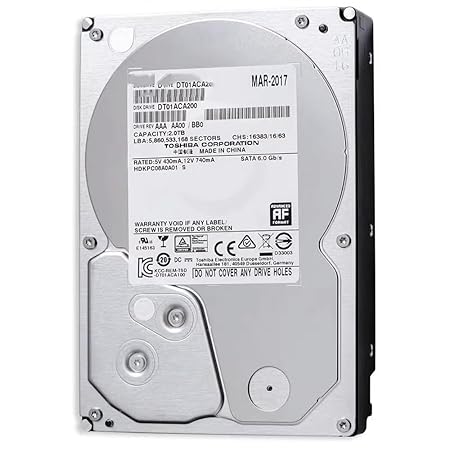 RKEBK for DT02ABA200 2TB 3.5 SATA Desktop Video Mechanical Hard Drive