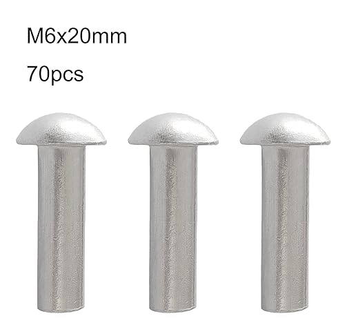 Miniatura 13 de Remaches de aluminio sólido con cabeza de brasero M3*0.394 in, paquete de 500