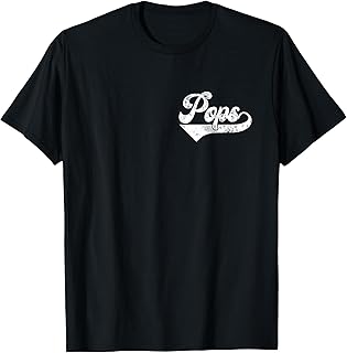 Mens Pops Vintage Retro Father's Day for Papa Grandpa T-Shirt
