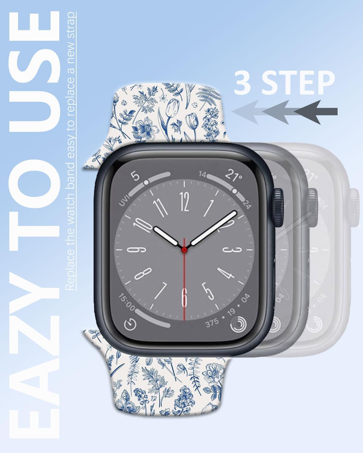 Watch Band Compatible with Apple Watch Band for Women Replacement Strap Band for iWatch Series 10 Ultra SE 9 8 7 6 5 4 3 2 1 - Image 7