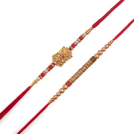 Rakhi For Brother Set of 2: Auspicious Gift of Tradition