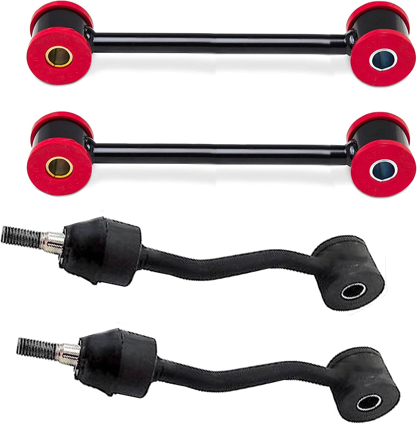 4PC Front/Rear Sway Bar Links For Jeep Wrangler TJ 1997-2006 K80244 K3197