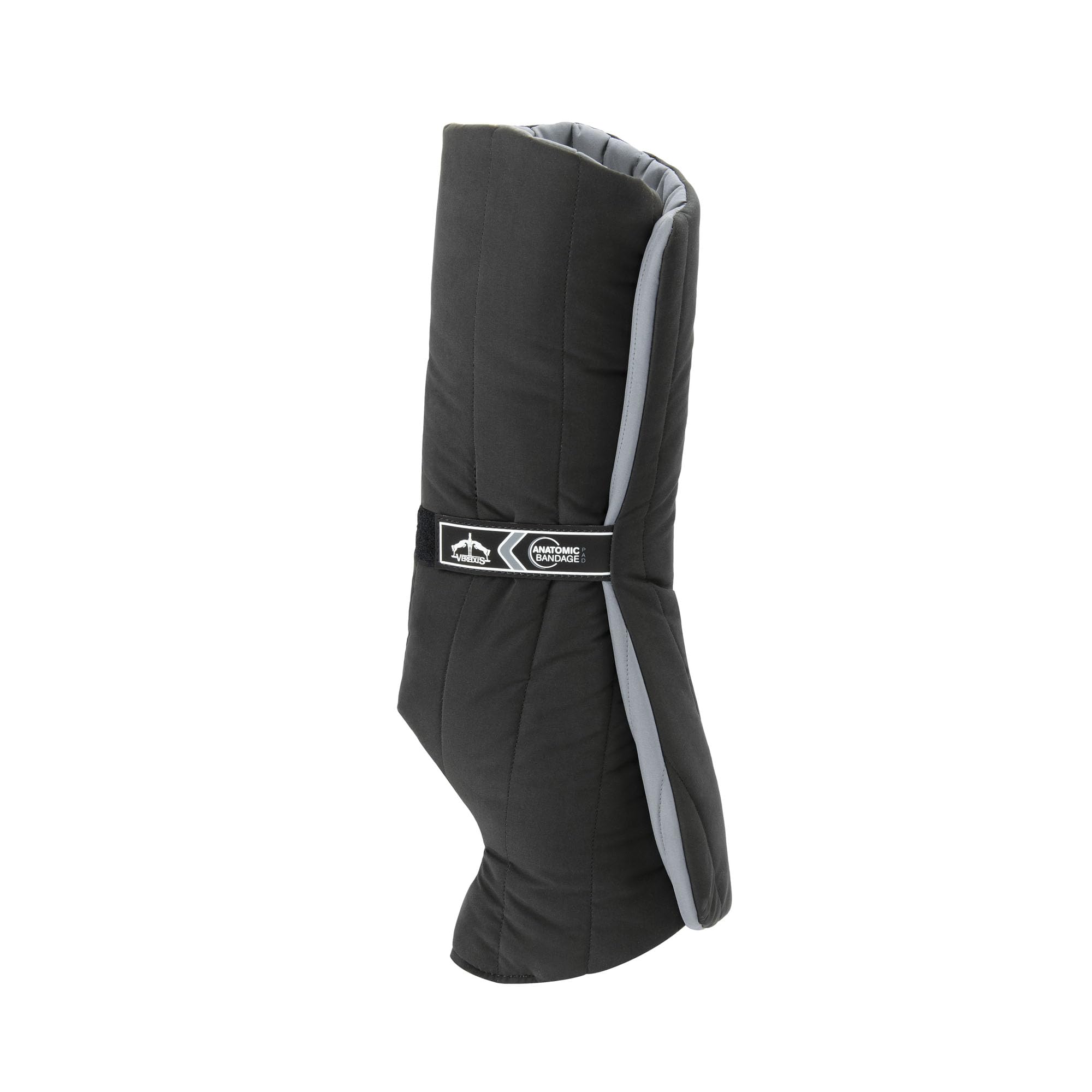 Veredus, sottofascia anatomici Anatomic Bandage Pad Front, con posizionatore in velcro per il riposo del Cavallo - Colore Nero, Taglia Unica