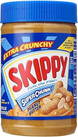 Skippys Extra Crunch Peanut Butter Spread On the Smiles With Creamy Peanut Buttery Perfection 462g