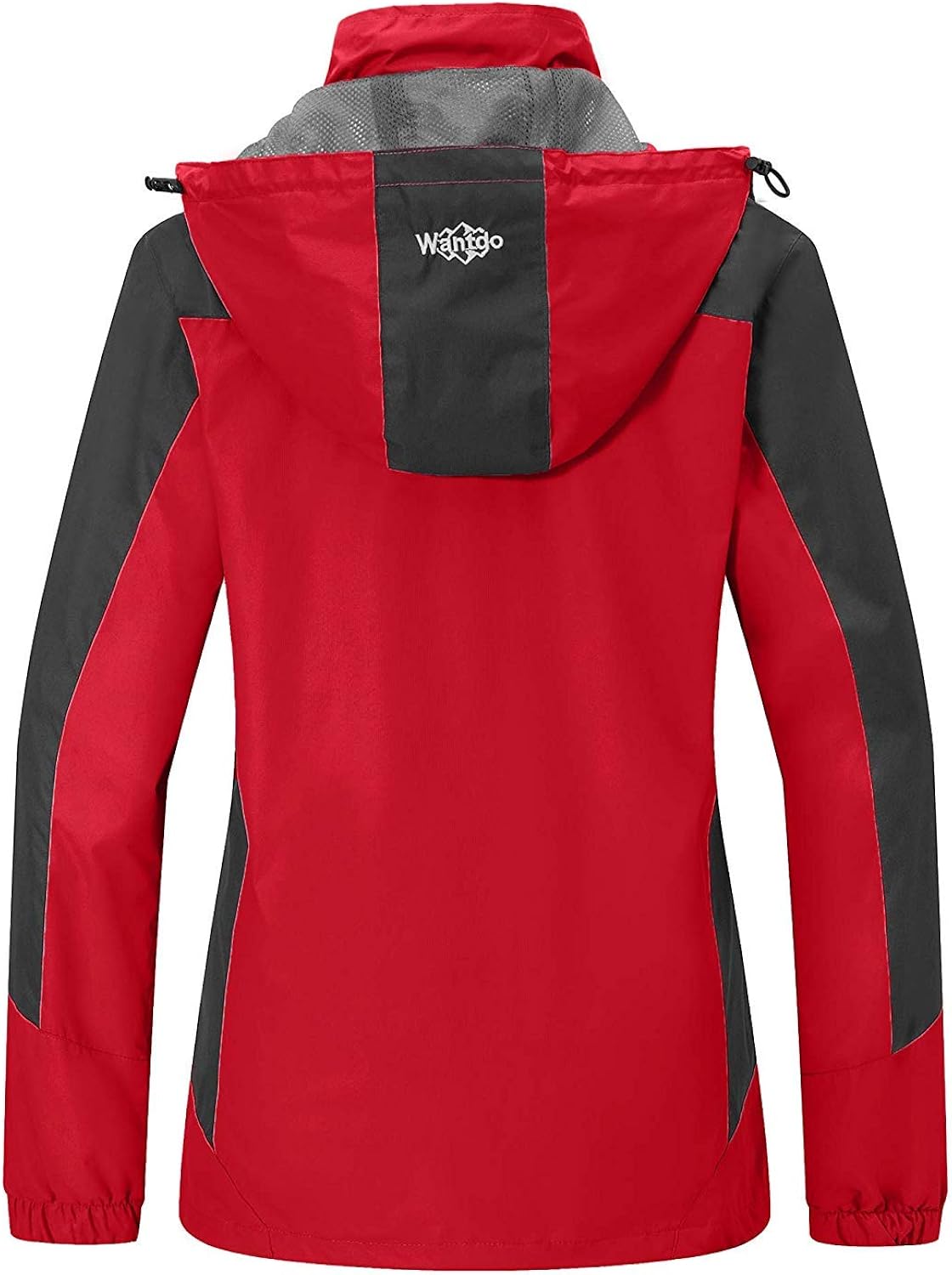 Wantdo Women's Breathable Hiking Rain Jacket Lightweight Windproof Raincoat