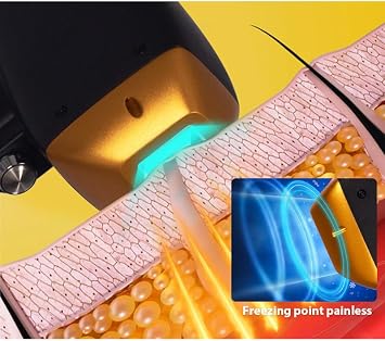 Professional 808nm Diode Laser Hair Removal Machine, 3 Wavelengths (755/808/1064nm) Ice Cooling Painless Permanent Hair Remover, Salon-Grade Full Body Hair Removal Device for Women Men, Home & Salon U