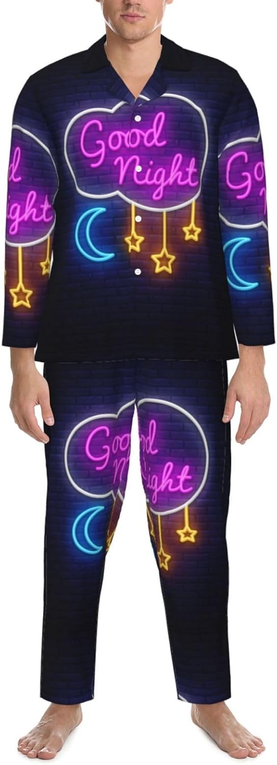 おやすみサイン パジャマ メンズ パジャマ 長袖 レデイース 前開き 上下セット 肌に優しい 通気性 速乾 ルームウエア 脱着簡単