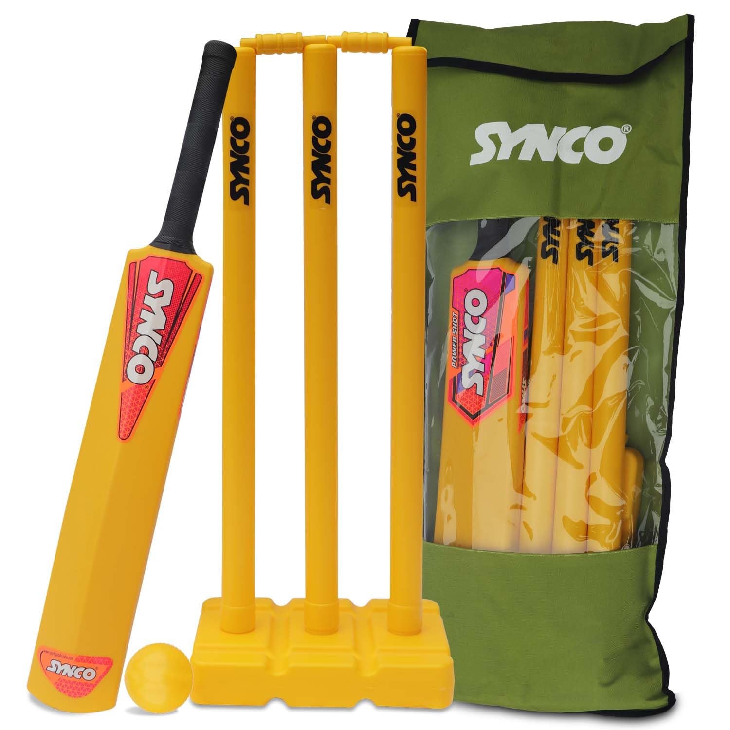Synco Plastic Cricket set with Ball combo for Age Group 12-15 years Size-5 (B08KS2TL5T) Amazon Price History, Amazon Price Tracker