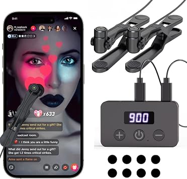 X1 Smartphone Auto Clicker 130 Adjustable Speeds | Built-in Battery | Expandable to 5 Click Heads | Random Speed Mode | Completely Silent | for TikTok Live Likes, Mobile Gaming Two Clicking Tips