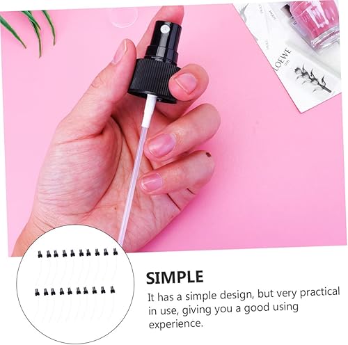 Miniatura 2 de MERRYHAPY Pulverizador de boquilla de repuesto para niebla fina, 20 piezas, boquilla de pulverización de niebla fina, hilo 7.524, color negro para