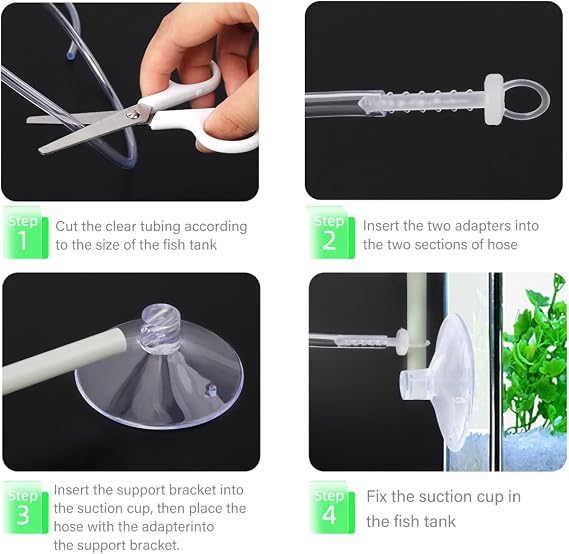 Aquarium Floating Plant Corral, Floating Plant Fence Fish Tank Accessories Aquarium Decoration for Intercepts Floating Plants, Fish Feeding (Floating Plant Corral)