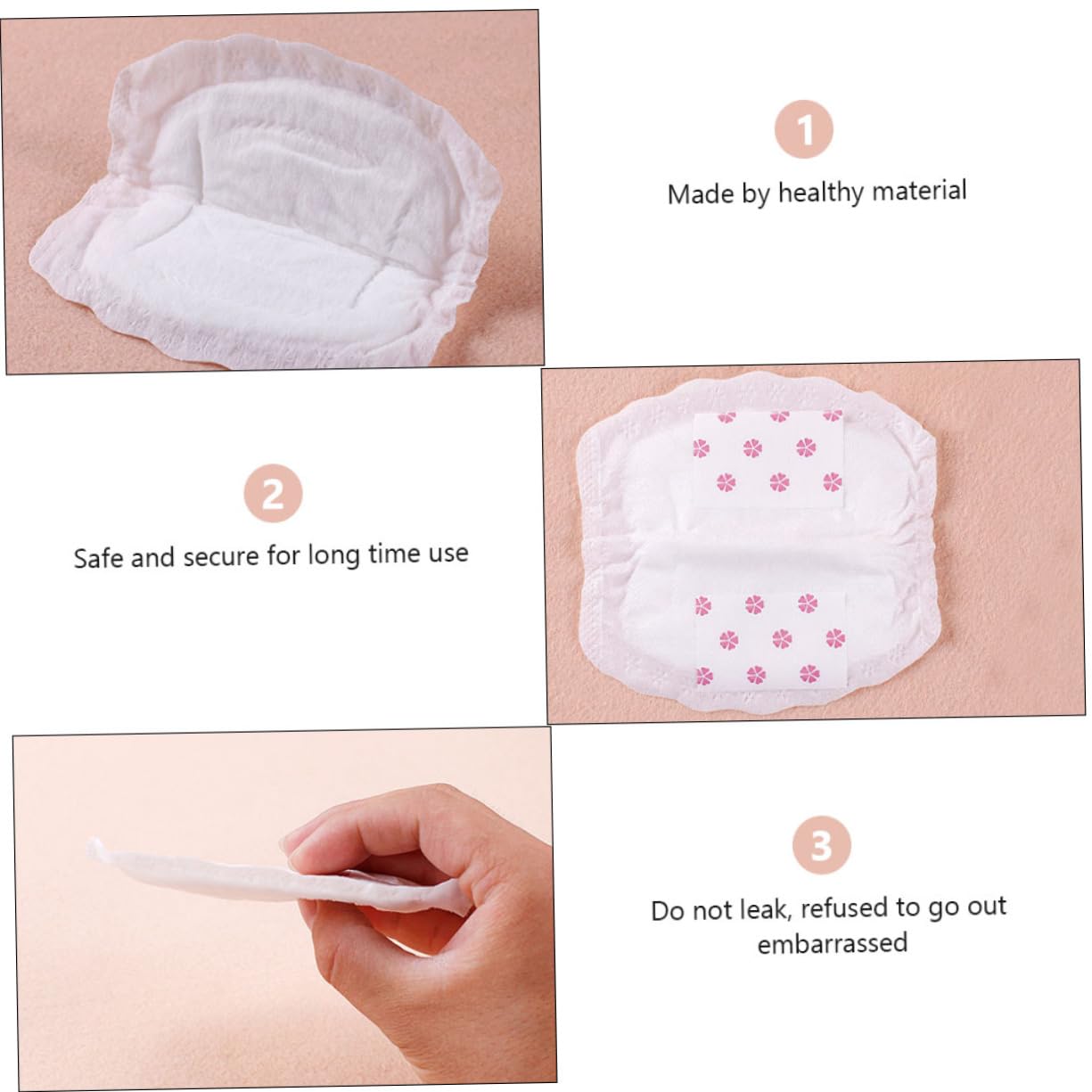 Beatifufu Breastfeeding Assistance 36pcs Disposable Breast Pads Anti-galactorrhea Pads Spill Prevention Set